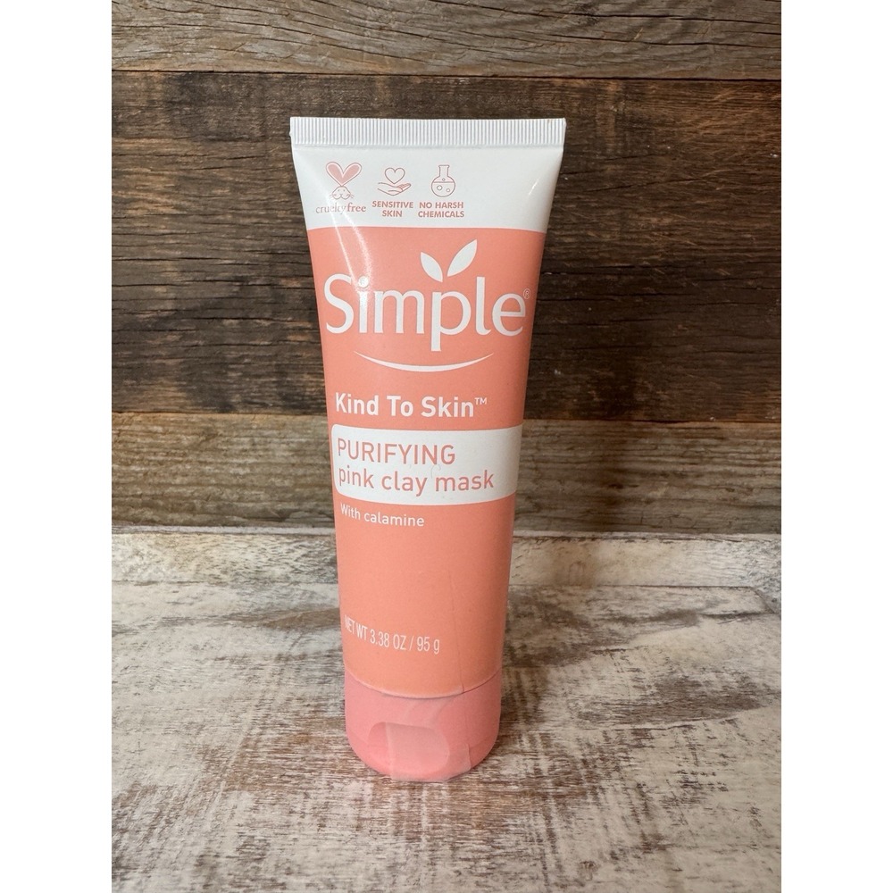 Simple Kind To Skin Purifying Pink Clay Mask With Calamine‎ 3.38 oz — New